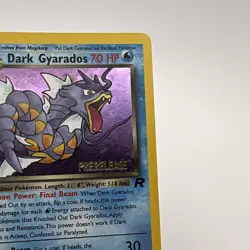 Pokemon TCG Team Rocket Dark Gyarados Prerelease Holo Rare 8/82 English - Image 3