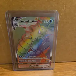 Pokemon TCG Evolving Skies Gyarados VMAX Secret Rare Full Art Holo 207/203 NM - Image 1
