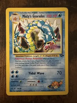 Pokemon TCG Misty's Gyarados 13/132 Gym Challenge Holo Rare 100 HP EN - Image 1
