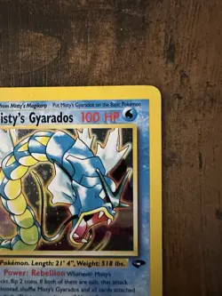 Pokemon TCG Misty's Gyarados 13/132 Gym Challenge Holo Rare 100 HP EN - Image 3