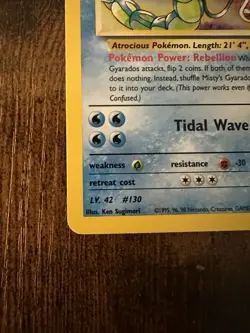Pokemon TCG Misty's Gyarados 13/132 Gym Challenge Holo Rare 100 HP EN - Image 5