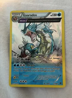 Gyarados Full Art Holo Rare 21/98 🌀 XY Ancient Origins Pokemon TCG - MP - Image 1
