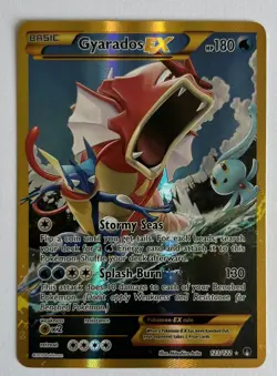 Pokemon TCG Gyarados EX 123/122 Secret Rare XY BREAKpoint Full Art Holo - Image 1