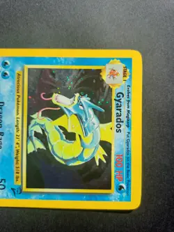 Pokemon TCG Gyarados 💧 7/130 Base Set 2 Holo Rare 100 HP English 2000 WOTC - Image 2