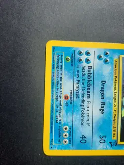 Pokemon TCG Gyarados 💧 7/130 Base Set 2 Holo Rare 100 HP English 2000 WOTC - Image 3