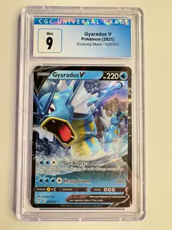Pokemon TCG Gyarados V Evolving Skies 028/203 Holo Ultra Rare CGC 9 BGS PSA - Image 1