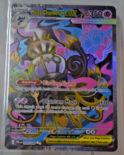 Mega Chandelure EX 099/084 Ultra Rare - Pitch Black - English Pokemon Card (LP) - Image 1