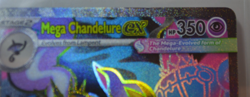 Mega Chandelure EX 099/084 Ultra Rare - Pitch Black - English Pokemon Card (LP) - Image 3