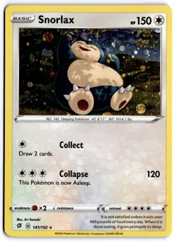 Snorlax - (Cosmos Holo) 141/192 Miscellaneous Cards & Products Promo Holo NM - Image 1