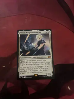 Magic: The Gathering Final Fantasy Cloud Midgar Mercenary Normal Non-Foil Card - Image 1