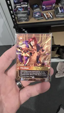 Sett - The Boss - Riftbound Atlanta Regional Prize Wall Plated Metal Card - Image 1
