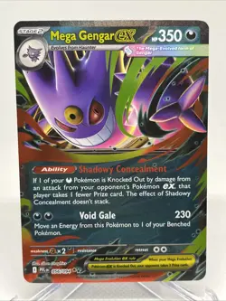 Pokemon TCG Mega Gengar EX #56 Phantasmal Flames Ultra Rare - Image 1