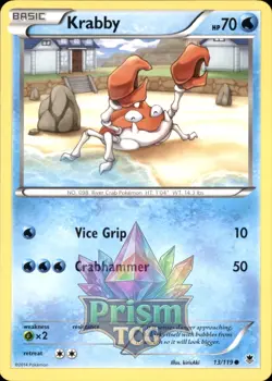 Krabby 13/119 Common Phantom Forces Pokemon - Image 1