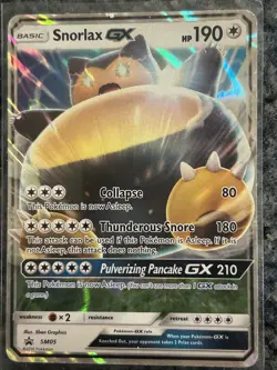 The Pokemon Company Snorlax GX SM05 SM Promo Holo GX 190 HP English - Image 1