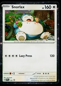Snorlax 122 Promo Scarlet & Violet Pokemon Near Mint - Image 1