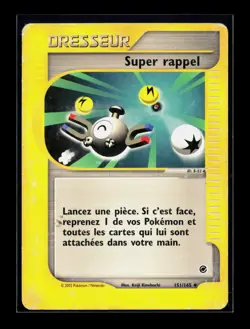 Carte Pokemon Super Rappel 151/165 Expedition Wizards FR - Image 1