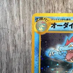 Pokemon TCG Feraligatr Neo Premium File 1 160 Holo Rare Japanese 120HP - Image 3