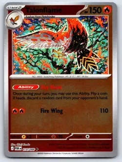 TALONFLAME 014/088 REVERSE HOLO PERFECT ORDER POKEMON NEAR MINT - Image 1