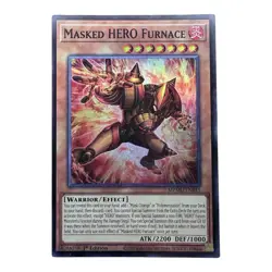 Konami Yu-Gi-Oh! TCG Masked HERO Furnace MZMU-EN015 1st Ed Super Rare Near Mint - Image 1