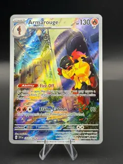 Pokemon TCG Scarlet and Violet Armarouge Illustration Rare Card 203/198 Base Set - Image 1