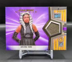 2025 Topps Star Wars Masterwork AHSOKA TANO Relic Card REL-7 Purple #04/50 - Image 1