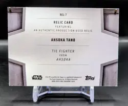 2025 Topps Star Wars Masterwork AHSOKA TANO Relic Card REL-7 Purple #04/50 - Image 2