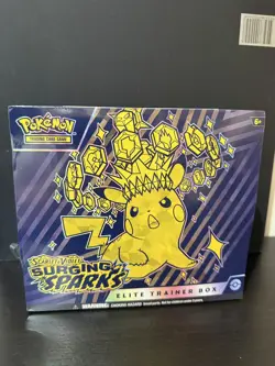 Surging Sparks Elite Trainer Box Brand New Sealed But Slight Rip in seal - Image 1