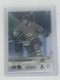 2024-25 Upper Deck Extended Arttu Hyry Young Guns YG Rookie #728 ACETATE Stars - Image 2
