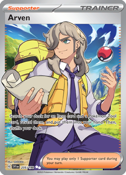 Arven 235/198 Ultra Rare Scarlet & Violet Pokemon Holo Near Mint - Image 1