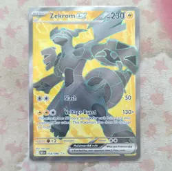 The Pokemon Company Pokemon TCG Zekrom ex 158/086 Sv: Black Bolt Full Art Holo - Image 1