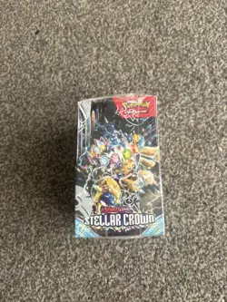 Pokemon TCG: Stellar Crown – Half Booster Box (18 Packs) - Sealed - Image 1