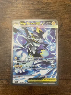Mega Zeraora ex 114/084 SIR Pokemon Pitch Black Special Illustration Rare NM - Image 1