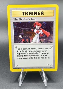 The Rocket's Trap - 19/132 - Holo Rare -Unlimited Edition PL/MP, English Pokemon - Image 1