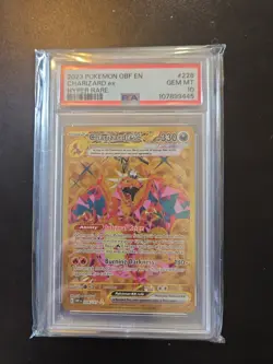 Pokemon TCG Charizard EX Obsidian Flames Holo Hyper Rare Card 228/197 PSA 10 - Image 1