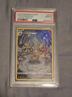2023 POKEMON SWORD & SHIELD CROWN ZENITH #GG03 FULL ART/MAGMORTAR PSA 10 - Image 1