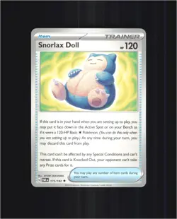 Snorlax Doll 175/182 Uncommon Paradox Rift Pokemon Near Mint - Image 1