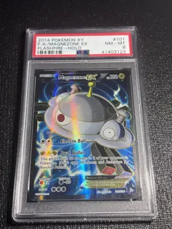 2014 Pokemon XY Flashfire Magnezone EX 101/106 Full Art Holo English PSA 8 - Image 2