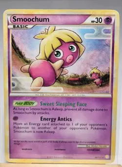 SMOOCHUM 2009 Pokemon HeartGold & SoulSilver Rare POKEMON 30/123 - Image 1