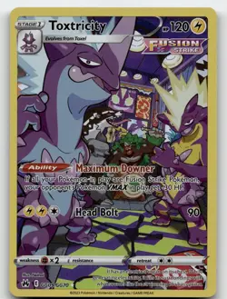 TOXTRICITY GG09/GG70 CROWN ZENITH GALARIAN GALLERY POKEMON NM/M - Image 1
