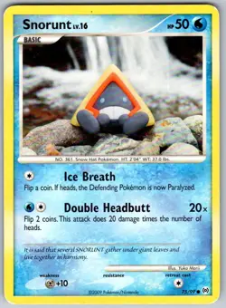 2009 Snorunt 75/99 Pokemon Arceus C - Image 1