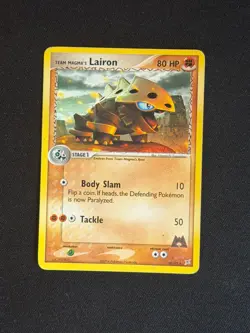 Team Magma's Lairon 20/95 Rare Team Magma vs Team Aqua Pokemon Moderately Played - Image 1
