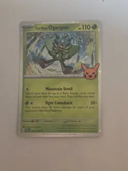 Pokemon Rare Holo Foil Teal Mask Ogerpon Card 024/167 Trick or Trade - Image 1