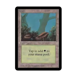 WOTC MtG Alpha Forest - Ver. 2 (C) VG - Image 1