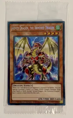 YuGiOh! - Armed Dragon, the Armored Dragon HAC1-EN173 Secret Rare Limited Sealed - Image 1