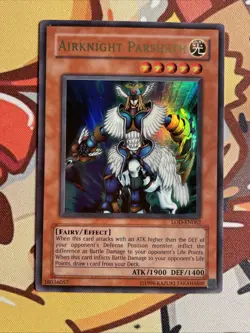 Lightly Played Yugioh Airknight Parshath LOD-062 Legacy of Darkness Unlimited - Image 1