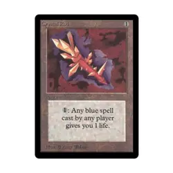 WOTC MtG Beta Crystal Rod (U) Fair - Image 1