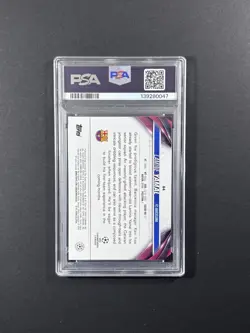 LAMINE YAMAL PSA 8.5 2023-24 Topps UCC #64 Rookie RC FC BARCELONA - Image 2