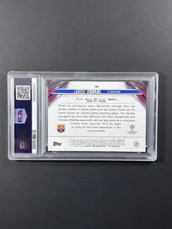 LAMINE YAMAL PSA 8.5 2023-24 Topps UCC #64 Rookie RC FC BARCELONA - Image 3
