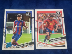 Lamine Yamal Lot 2023-24 Panini Donruss Rated Rookie & RC Barcelona Spain - Image 1