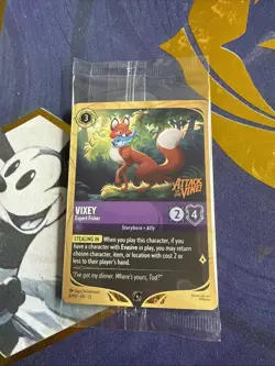 ✨ Prerelease Promo Disney Lorcana Vixey Expert Fisher Attack Of The Vine! 4/PD1 - Image 1